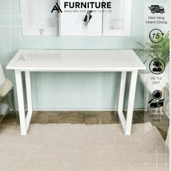 Bàn Gỗ Để Máy Tính Màu Trắng Basic Style Size 120x60 Cao 75cm - Bàn Học Tập Văn Phòng Tối Giản | Mã U02 | Nội Thất Anh Hoàng