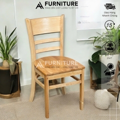 Ghế Gỗ Cabin Đơn Giản – Dùng Ngồi Ăn, Ngồi Học, Tiện Dụng & Thanh Lịch