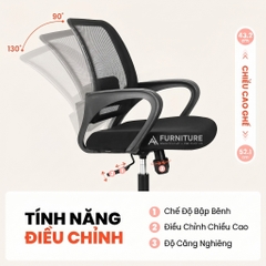 Ghế Văn Phòng M28 Purple Chân Xoay Lưng Lưới Cao Cấp – Đệm Êm Ái Ngồi Lâu Không Mỏi Thoải Mái Tối Đa, Hiệu Suất Vượt Trội | M28