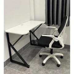 Ghế Xoay Làm Việc Văn Phòng Lưng Lưới Xoay Tròn 360 Độ Cao Cấp, Tay Ghế Tùy Chỉnh | 698 White | Nội Thất Anh Hoàng