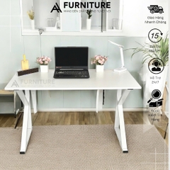 Bàn Gaming Chữ K Màu Trắng Size Lớn 120x60 Cao 75cm Sơn Tĩnh Điện Chống Trầy Thiết Kế Hiện Đại, Siêu Chắc Chắn | Mã K02 | Nội Thất Anh Hoàng