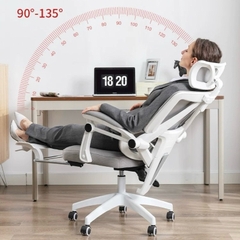 Ghế Xoay Văn Phòng Công Thái Học Cao Cấp Xoay 360 Tựa Chống Mỏi Lưng | 899 Xám | Nội Thất Anh Hoàng