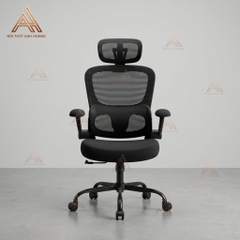 Ghế Xoay Văn Phòng Công Thái Học N30 Black Form Rộng Châu Âu, Thiết Kế Tùy Chỉnh Các Bộ Phận Hỗ Trợ Tư Thế Ngồi Chuẩn