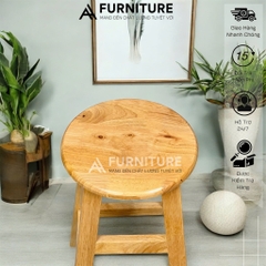 Ghế Đẩu Gỗ – Chiều Cao 60cm, Dùng Ăn, Đảo Bếp, Decor Tiện Lợi