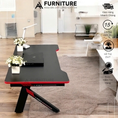 Bàn Máy Tính Gaming Splus Màu Đen Viền Đỏ Ngồi Kiểu Nhật Gấp Gọn Tiện Lợi | KB02 | Nội Thất Anh Hoàng