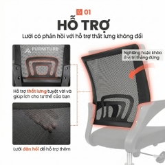 Ghế Văn Phòng CPS Beige Chân Xoay Lưng Lưới Cao Cấp – Thoải Mái Tối Đa, Hiệu Suất Vượt Trội | CPS | Nội Thất Anh Hoàng