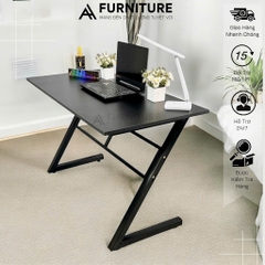 Bàn Máy Tính Gaming Màu Trắng Gỗ MDF Melamine Size 120x60 Cao 75cm Khung Sắt Sơn Tĩnh Điện – Bàn Làm Việc Chơi Game | Mã Z02 | Nội Thất Anh Hoàng