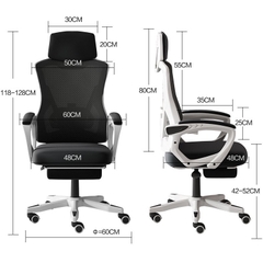 Ghế Xoay Văn Phòng, Công Thái Học, Gaming Ergonomic, Ghế Gaming Tựa Đầu Êm Ái | 818 Grey | Nội Thất Anh Hoàng