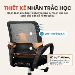Ghế Văn Phòng M28 Purple Chân Xoay Lưng Lưới Cao Cấp – Đệm Êm Ái Ngồi Lâu Không Mỏi Thoải Mái Tối Đa, Hiệu Suất Vượt Trội | M28