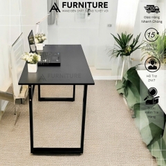 Bàn Gỗ Để Máy Tính Màu Trắng Basic Style Size 120x60 Cao 75cm - Bàn Học Tập Văn Phòng Tối Giản | Mã U02 | Nội Thất Anh Hoàng