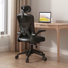 Ghế Văn Phòng Công Thái Học Cao Cấp, Bảo Vệ Cột Sống Lưng, Tựa Đầu 3D Êm Ái | 699 Đen | Nội Thất Anh Hoàng