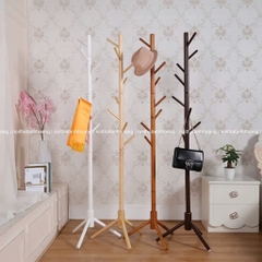 Cây Treo Quần Áo Gỗ Tự Nhiên Finlandia | Đế Kiềng Cao 175cm | Kiểu Dáng Hàn Quốc Sang Trọng | Nội Thất Anh Hoàng