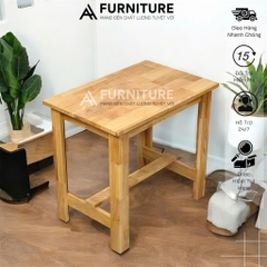 Bàn Ghế Gỗ Nhỏ Gọn Cho 2 Người – Dùng Ăn, Học Bài, Căn Hộ Mini