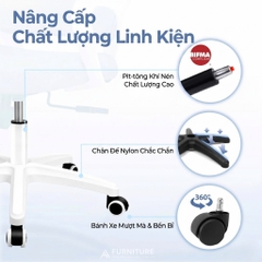 Ghế Văn Phòng M28 Purple Chân Xoay Lưng Lưới Cao Cấp – Đệm Êm Ái Ngồi Lâu Không Mỏi Thoải Mái Tối Đa, Hiệu Suất Vượt Trội | M28