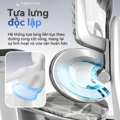 Ghế Xoay Công Thái Học Model 905 Black, Gác chân, Tựa cổ, Tựa Lưng Thay Đổi Linh Hoạt Thiết Kế Bảo Vệ Cột Sống Ngả Lưng 145 Độ