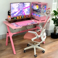 Bàn Làm Việc Gaming Màu Đỏ Size Lớn 120x60cm Chữ Y Chân Sắt Sơn Tĩnh Điện - Chuẩn Bị Hàng Trong 24h | ZG02 | Nội Thất Anh Hoàng