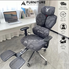 Ghế Xoay Gaming Công Thái Học Thiết Kế Độc Đáo – Có Chế Độ Trượt Mâm Ngồi, Ngả Thư Giãn | AH88 | Nội Thất Anh Hoàng