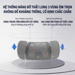 Ghế Công Thái Học E18 Black Có Gác Chân - Ghế Xoay Văn Phòng Lưng Lưới Ngả 145 Độ Chống Đau Lưng