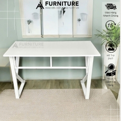 Bàn Gaming Chữ K Màu Trắng Size Lớn 120x60 Cao 75cm Sơn Tĩnh Điện Chống Trầy Thiết Kế Hiện Đại, Siêu Chắc Chắn | Mã K02 | Nội Thất Anh Hoàng