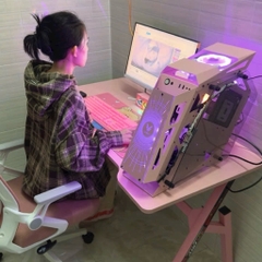 Bàn Làm Việc Gaming Màu Đỏ Size Lớn 120x60cm Chữ Y Chân Sắt Sơn Tĩnh Điện - Chuẩn Bị Hàng Trong 24h | ZG02 | Nội Thất Anh Hoàng