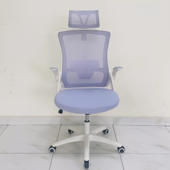 Ghế Công Thái Học DBS-H Beige– Tựa Đầu, Lưng Lưới Đỡ Cột Sống, Tay Ghế Điều Chỉnh | Nội Thất Anh Hoàng