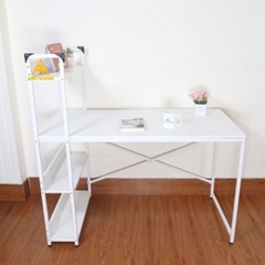 Bàn Học Liền Kệ Đa Năng Sẵn 3 Tầng Để Đồ Tiện Lợi | BLK120 | Nội Thất Anh Hoàng
