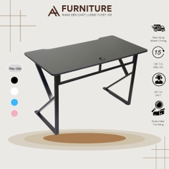 Bàn Máy Tính Chữ K Màu Trắng Mặt Gaming Bo Góc Size Lớn 120x60 Cao 75cm | KT120 | Nội Thất Anh Hoàng