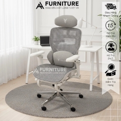 Ghế Công Thái Học Hiệu Chỉnh Toàn Năng - Ghế Công Thái Học Điều Chỉnh Nhiều Chế Độ Cao Cấp | AH08 | Nội Thất Anh Hoàng