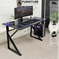 Bàn Gaming Chữ K Màu Trắng Size Lớn 120x60 Cao 75cm Sơn Tĩnh Điện Chống Trầy Thiết Kế Hiện Đại, Siêu Chắc Chắn | Mã K02 | Nội Thất Anh Hoàng