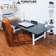 1 Bộ Bàn Ghế Ngồi Bệt Gấp Gọn Lắp Sẵn – Bàn Học Gỗ Ngồi Làm Việc & Ghế Tatami Cao Cấp | Nội Thất Anh Hoàng