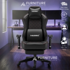 Ghế Gaming Cao Cấp Ngả Nằm Sâu, Form To Dày Tay Tuỳ Chỉnh Có Gác Chân Da Pu Cao Cấp | AH10