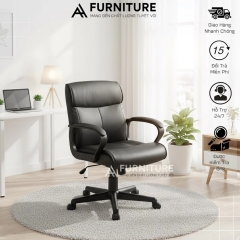Ghế Xoay 360 Da Pu Cao Cấp Form Rộng Êm Ái | 2639 | Nội Thất Anh Hoàng