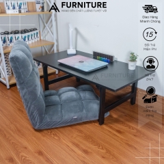 1 Bộ Bàn Ghế Ngồi Bệt Gấp Gọn Lắp Sẵn – Bàn Học Gỗ Ngồi Làm Việc & Ghế Tatami Cao Cấp | Nội Thất Anh Hoàng