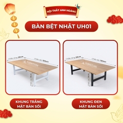 Bàn Học Ngồi Bệt Kiểu Nhật Có Nhiều Size Tùy Chọn - Bàn Gập Gọn Tiện Lợi | Nội Thất Anh Hoàng