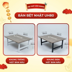 Bàn Học Ngồi Bệt Kiểu Nhật Có Nhiều Size Tùy Chọn - Bàn Gập Gọn Tiện Lợi | Nội Thất Anh Hoàng