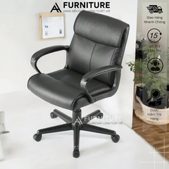 Ghế Xoay 360 Da Pu Cao Cấp Form Rộng Êm Ái | AH05 | Nội Thất Anh Hoàng
