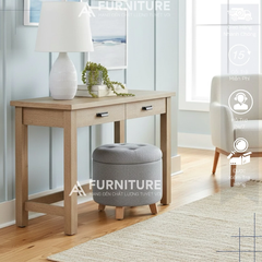 Bàn Làm Việc Thiết Kế Phong Cách Tích Hợp 2 Cổng Sạc USB, 2 Ngăn Kéo Để Đồ, 4 Chân Gỗ Vững Chắc | Code A-216