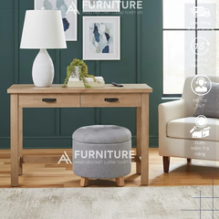 Bàn Làm Việc Thiết Kế Phong Cách Tích Hợp 2 Cổng Sạc USB, 2 Ngăn Kéo Để Đồ, 4 Chân Gỗ Vững Chắc | Code A-216