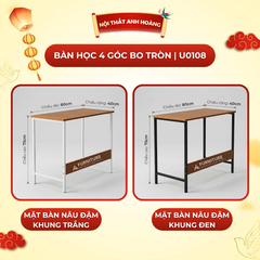 Bàn Học Gỗ MDF Nhỏ Gọn 80x40 Cao 75cm – Bàn Làm Việc, Bàn Laptop Dễ Lắp Ráp | Nội Thất Anh Hoàng