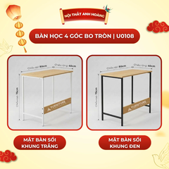 Bàn Học Gỗ MDF Nhỏ Gọn 80x40 Cao 75cm – Bàn Làm Việc, Bàn Laptop Dễ Lắp Ráp | Nội Thất Anh Hoàng