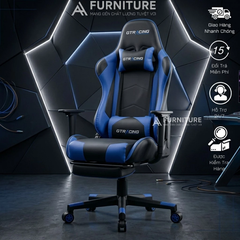 Ghế Stream Cao Cấp Ngả Lưng 180° - Da Pu Nano - Có Gác Chân | SRASER - GTRACING MA011 Black | Nội Thất Anh Hoàng