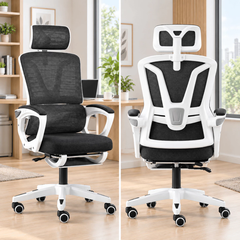 Ghế Xoay Văn Phòng 2 In 1 Màu Xám, Ghế Công Thái Học, Ghế Game Tựa Đầu 3d, Lưng Ghế Có Thể Ngả 145° | 006 | Nội Thất Anh Hoàng