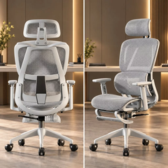 Ghế Xoay Công Thái Học – Ghế Ngồi Học Tập & Làm Việc Siêu Tiện Ích | Mã 919 Grey | Nội Thất Anh Hoàng