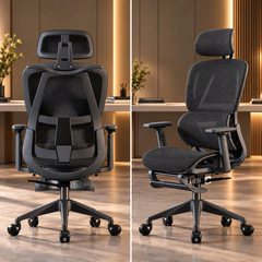 Ghế Xoay Công Thái Học – Ghế Ngồi Học Tập & Làm Việc Siêu Tiện Ích | Mã 919 Black | Nội Thất Anh Hoàng