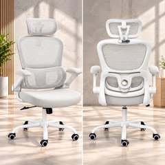 Ghế Xoay Văn Phòng Công Thái Học N30 Beige Form Rộng Châu Âu, Thiết Kế Tùy Chỉnh Các Bộ Phận Hỗ Trợ Tư Thế Ngồi Chuẩn