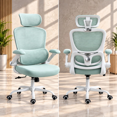 Ghế Xoay Văn Phòng Công Thái Học N30 Beige Form Rộng Châu Âu, Thiết Kế Tùy Chỉnh Các Bộ Phận Hỗ Trợ Tư Thế Ngồi Chuẩn