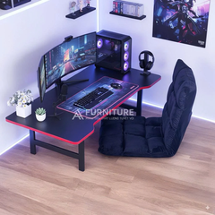 Bàn Máy Tính Ngồi Bệt Kiểu Nhật Mặt Gỗ Gaming Chân Xếp Gấp Gọn Tiện Lợi | UH02 GAME | Nội Thất Anh Hoàng