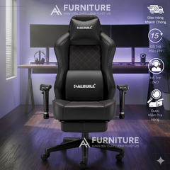 Ghế Gaming Cao Cấp Ngả Nằm Sâu, Form To Dày Tay Tuỳ Chỉnh Có Gác Chân Da Pu Cao Cấp | AH10