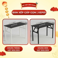 Bàn Xếp Gấp Gọn Tiện Lợi Vững Chắc, Đã Lắp Sẵn Có Nhiều Size – Bàn Học Tập & Làm Việc Cao Cấp | Nội Thất Anh Hoàng