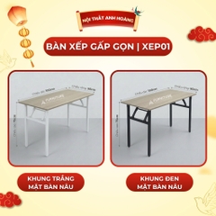 Bàn Xếp Gấp Gọn Tiện Lợi Vững Chắc, Đã Lắp Sẵn Có Nhiều Size – Bàn Học Tập & Làm Việc Cao Cấp | Nội Thất Anh Hoàng